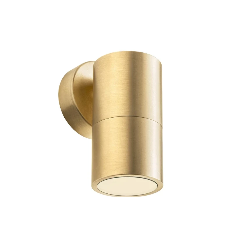 Redo Group - Stake Single-Emission Outdoor Wall Lamp - Natural Brass