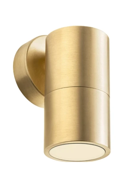 Redo Group - Stake Single-Emission Outdoor Wall Lamp - Natural Brass