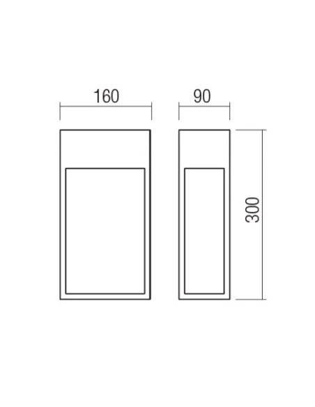 Redo Group - Stand Outdoor Wall Lamp - Matt White
