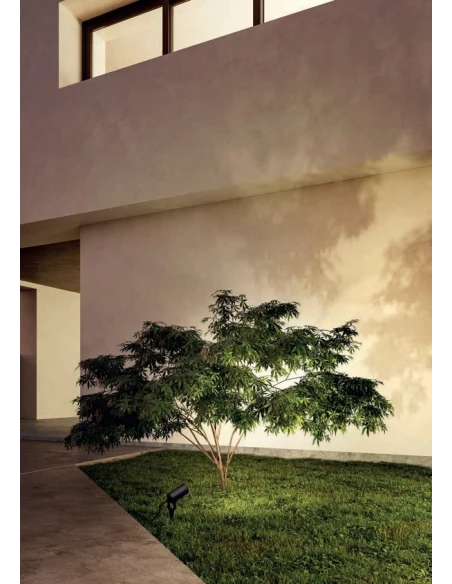Redo Group - Tip Outdoor Spotlight with Spike - Dark Grey