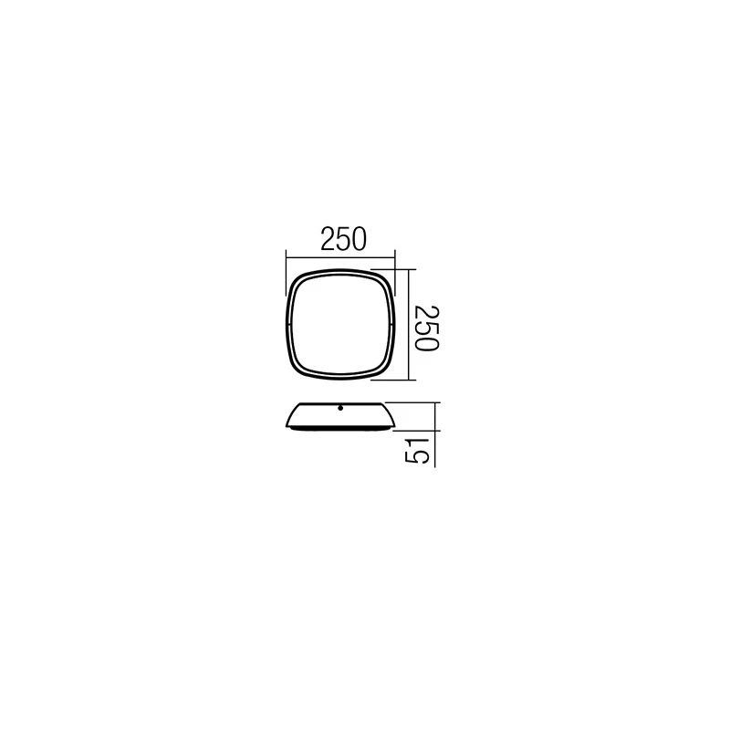 Redo Group - Twill Outdoor Ceiling Lamp - Matte Grey