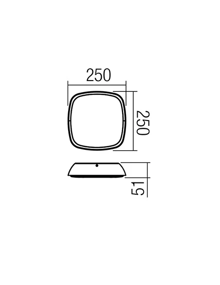 Redo Group - Twill Outdoor Ceiling Lamp - Dark Brown