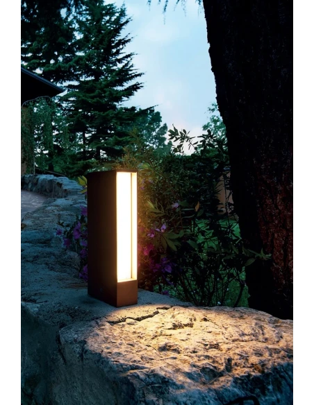 Redo Group - Twin Single-Emission Garden Post - Rust