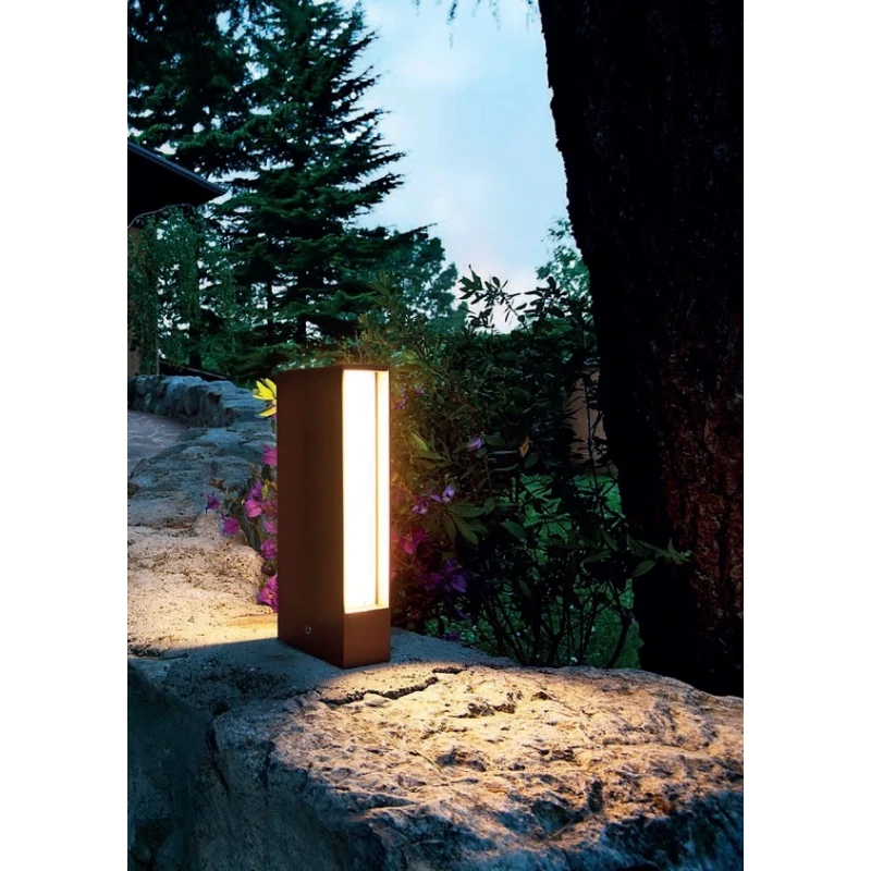 Redo Group - Twin Dual Emission Garden Post - Matte Grey