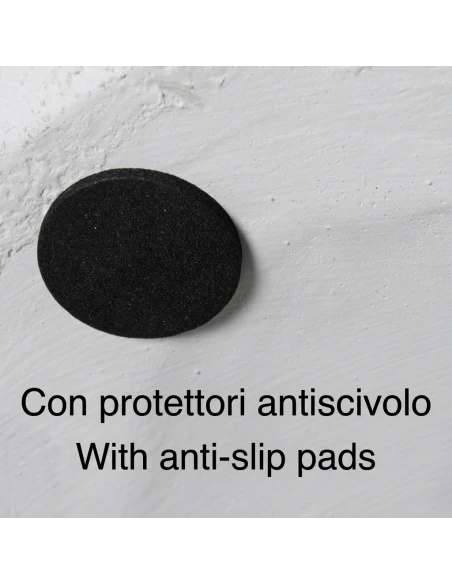 Camacho - Vaso Cachepot Mani - Fibra di Vetro Crema Lucido
