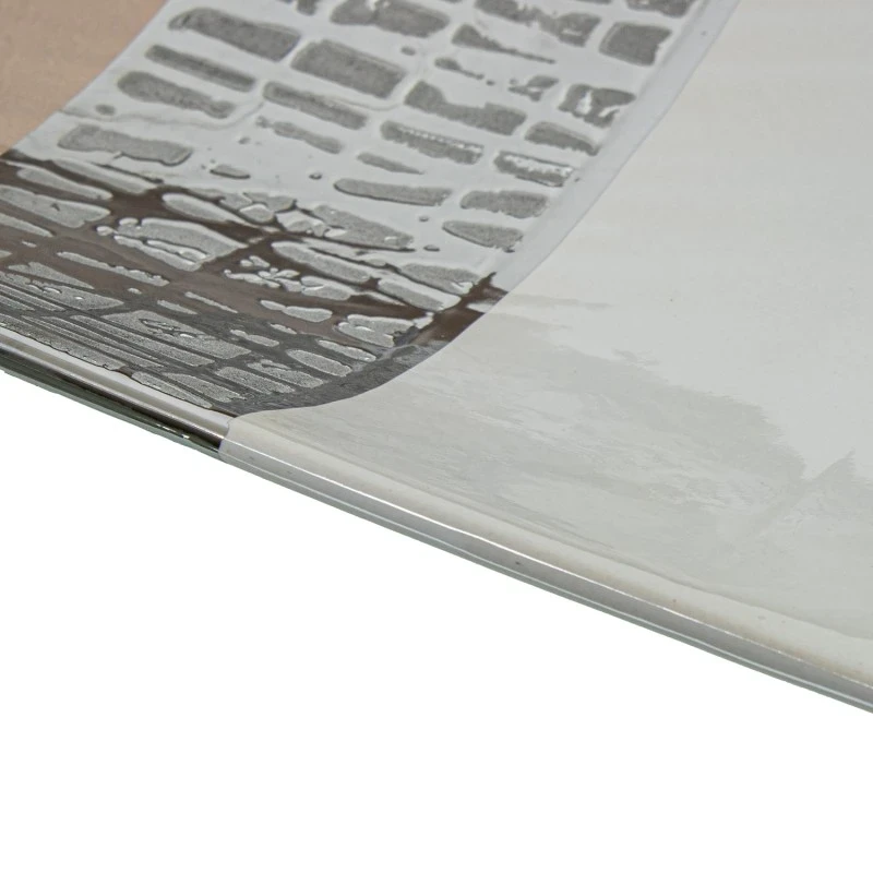 Camacho - Centrotavola Rettangolare - Ceramica Bianco / Beige / Argento
