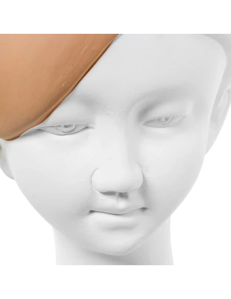 Camacho - Ceramic Sculpture Girl with Ribbon - White / Cream