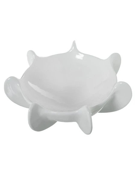 Camacho - Centrotavola in Ceramica - Bianco Lucido