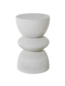 Camacho - Tavolino in Ceramica - Beige Sabbia