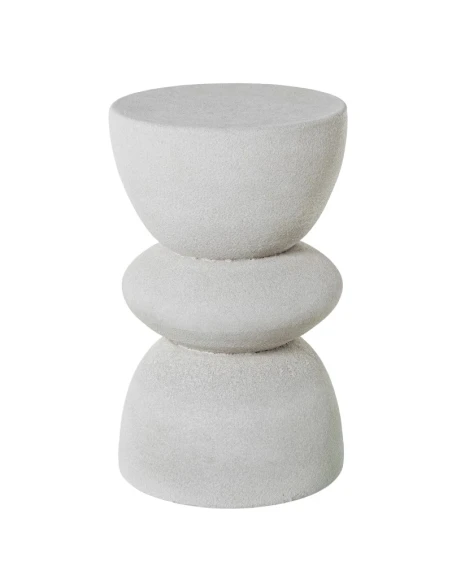Camacho - Tavolino in Ceramica - Beige Sabbia