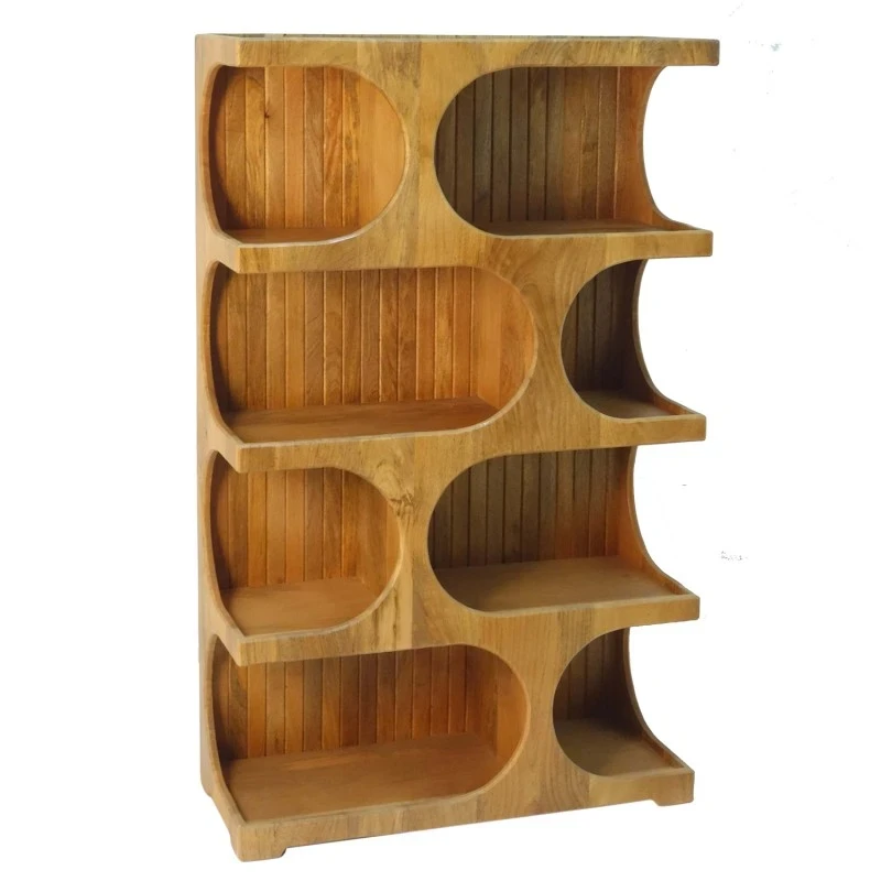 Camacho - Scaffale a 4 Livelli - Legno di Mango