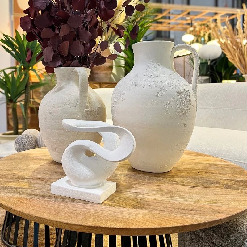 Camacho - Scultura Astratta in Ceramica - Bianco