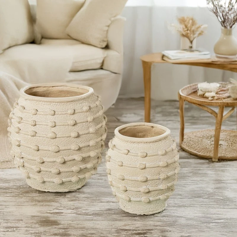 Camacho - Vaso in Ceramica - Beige