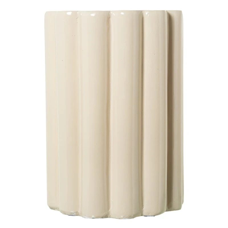 Camacho - Fiberglass Flower Coffee Table - Glossy Cream