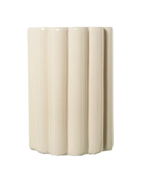 Camacho - Fiberglass Flower Coffee Table - Glossy Cream