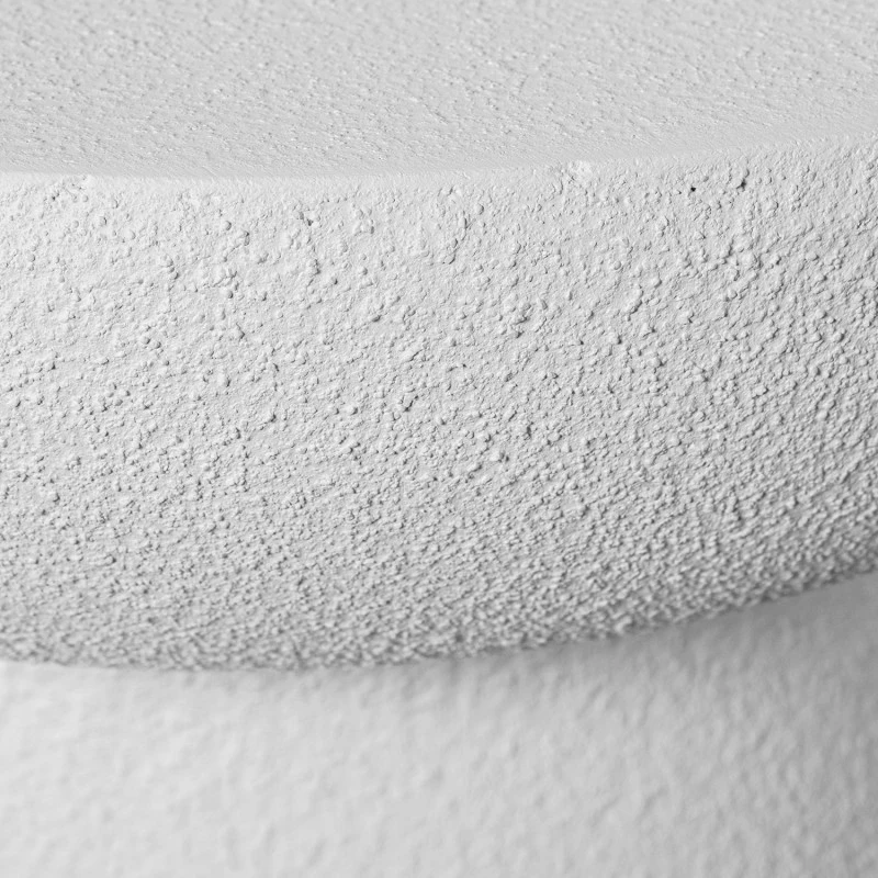 Camacho - Tavolino in Fibra di Vetro Bianco - Finitura Cemento