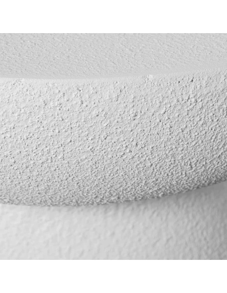 Camacho - White Fiberglass Coffee Table - Cement Finish
