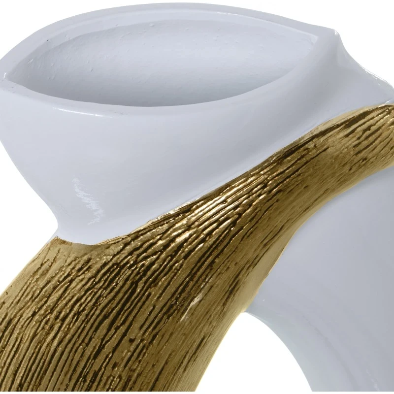 Camacho - Vaso in Ceramica - Bianco / Oro