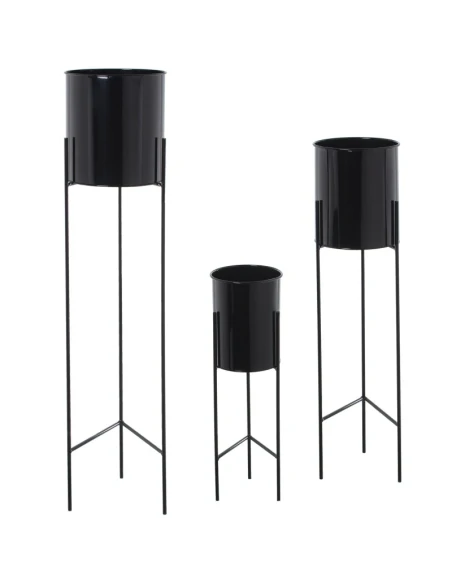 Camacho - Metal Planter with Legs - Black
