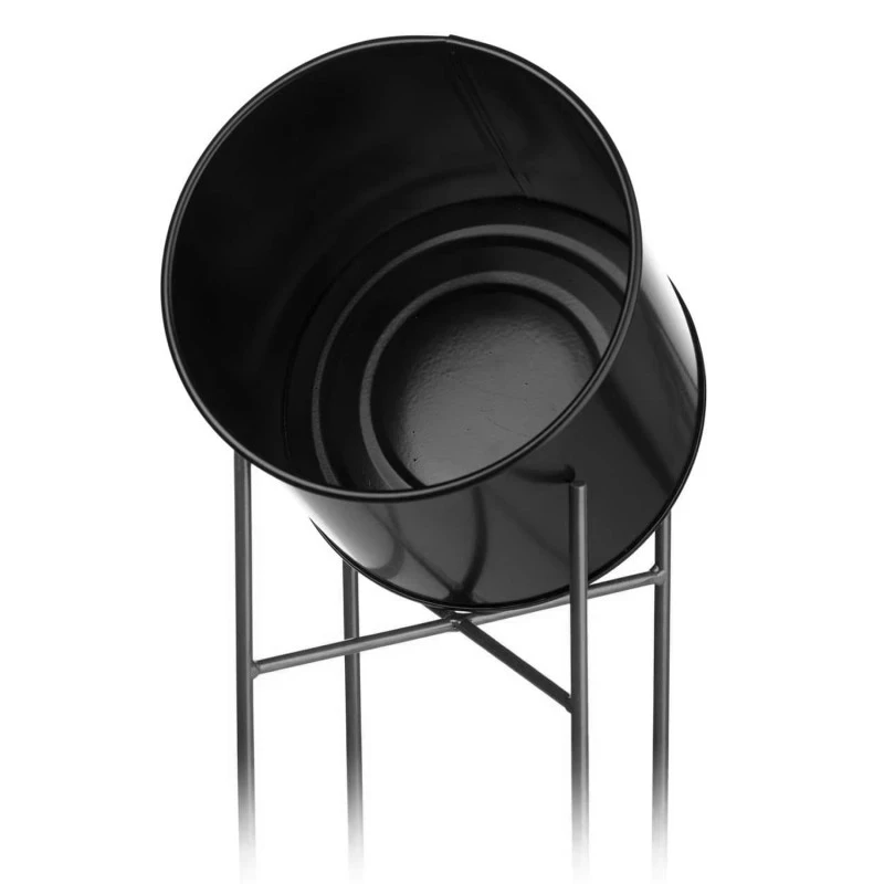 Camacho - Metal Planter with Legs - Black