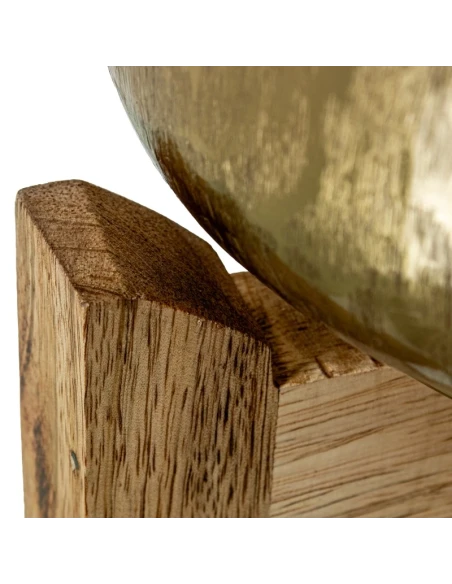 Camacho - Gold Metal Planter with Wooden Legs