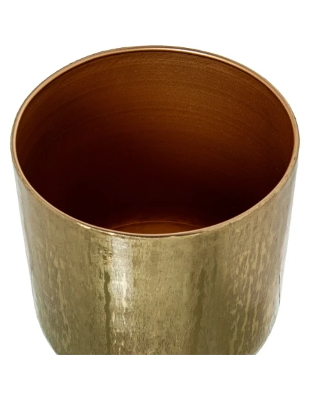 Camacho - Gold Metal Planter with Wooden Legs