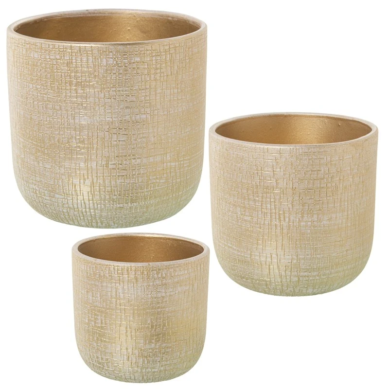 Camacho - Ceramic Planter - Gold