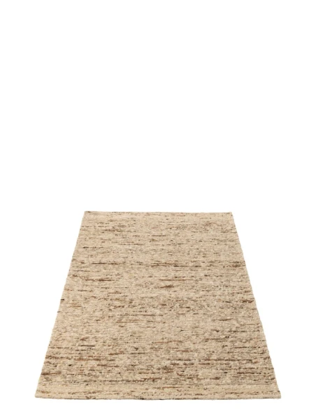 J-Line - Tappeto in Lana Ecru / Marrone - 160 x 230 cm
