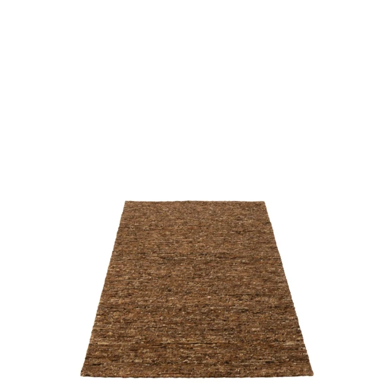 J-Line - Brown Wool Rug - 160 x 230 cm