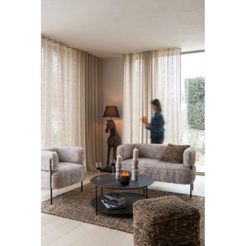 J-Line - Brown Wool Rug - 160 x 230 cm