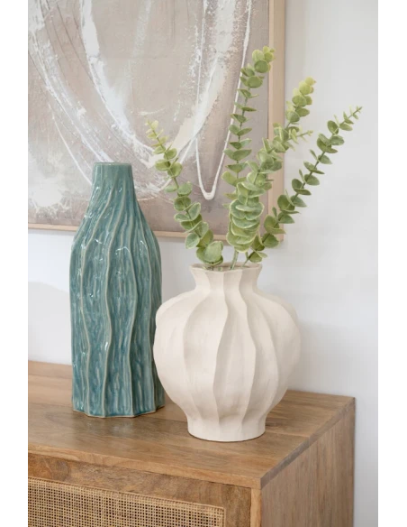J-Line - Richard Vase H 42 cm - Blue Porcelain