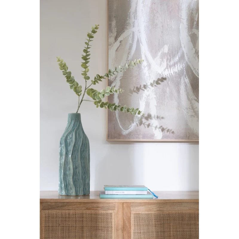 J-Line - Vaso Richard H 42 cm- Porcellana Blu