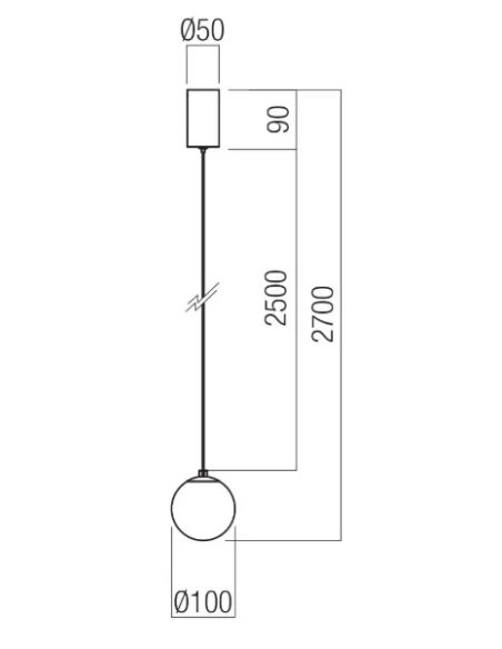 Redo Group - Irides  Suspension Lamp - Matte Black / Smoked Coffee