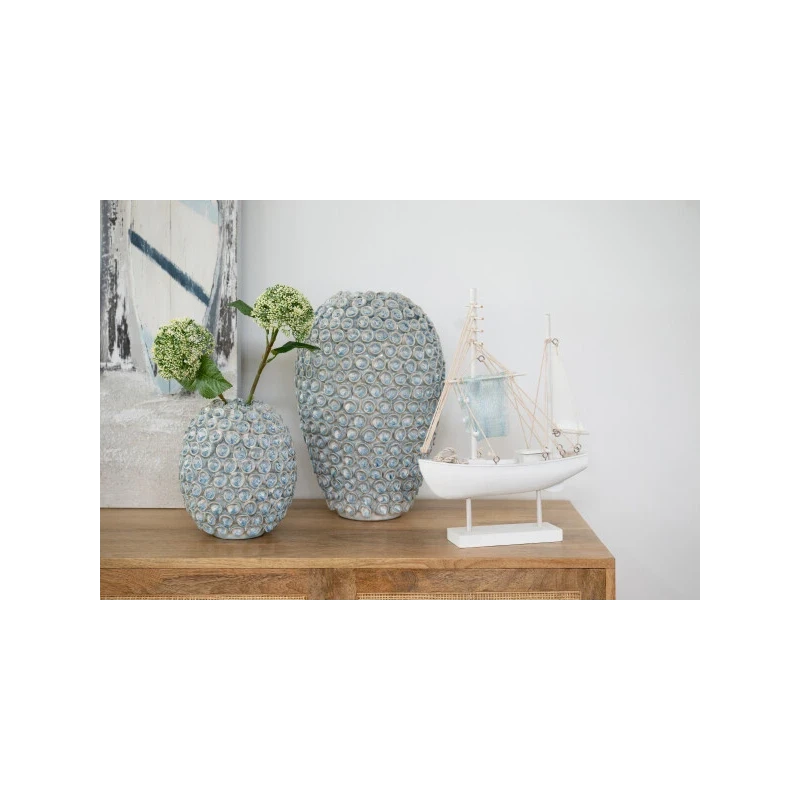 J-Line - Milan Ceramic Vase - Light Blue