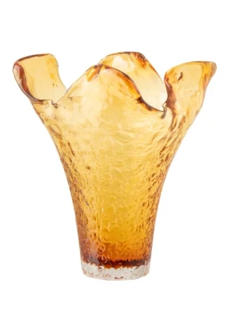 J-Line - Vaso Irregolare in Vetro - Caramello