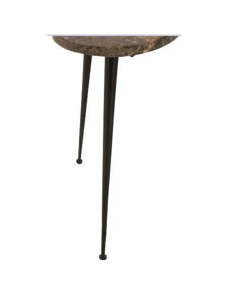 J-Line - Ape Coffee Table in Marble and Metal - Brown / Black