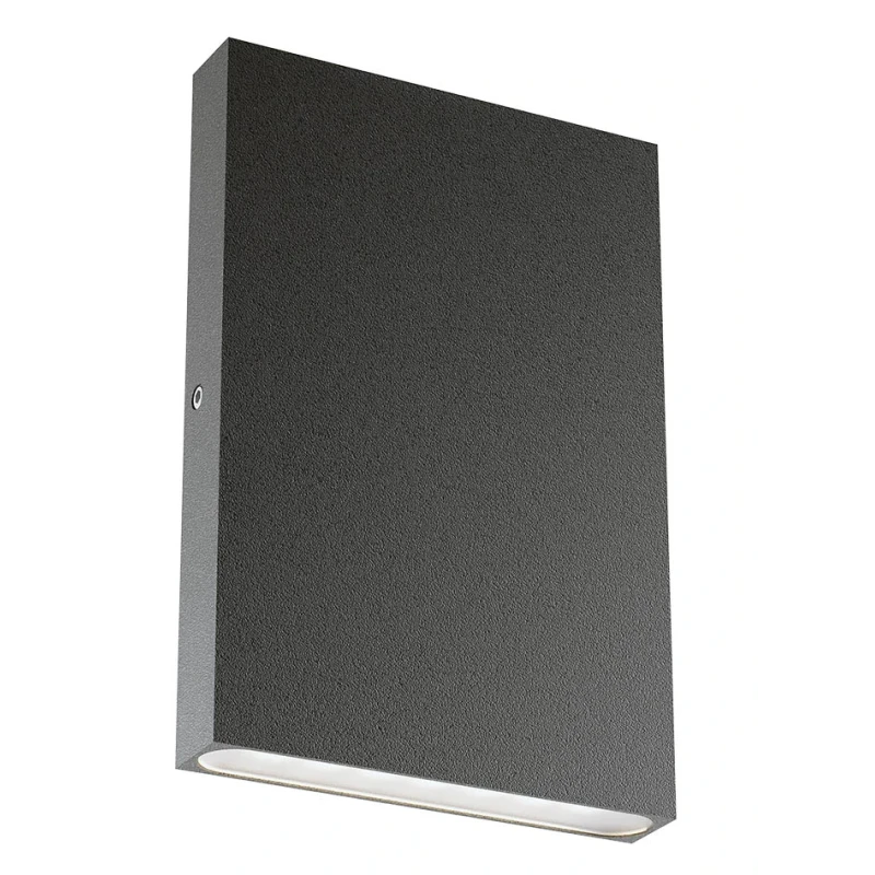 Redo Group - Zipper Dual-Emission Outdoor Step Light - Matte Black