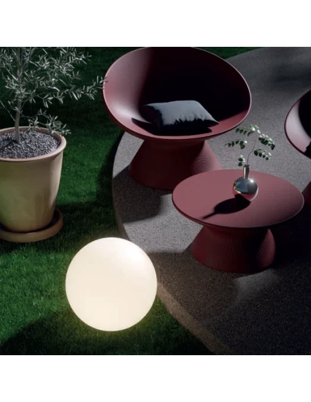 Redo Group - Baloo Lampada Ornamentale da Terra per Esterno - Opale
