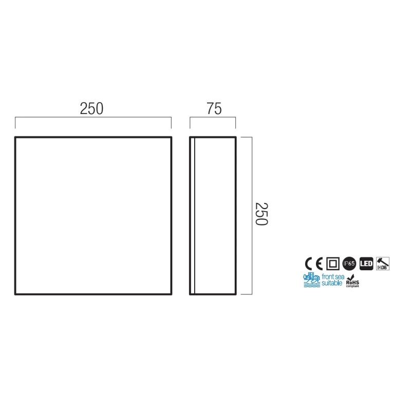 Redo Group - Kodiak Lampada da Parete / Soffitto - Bianco