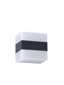 Redo Group - Kodiak Lampada da Parete con Striscia Nera - Bianco
