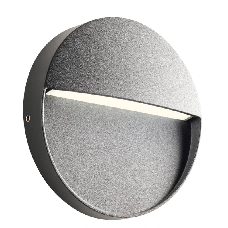 Redo Group - Lander Round Outdoor Step Light - Dark Grey