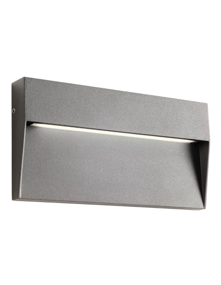 Redo Group - Lander Rectangular Outdoor Step Light - Dark Grey
