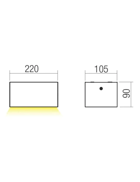 Redo Group - Limas Lampada da Parete per Esterno - Bianco Opaco