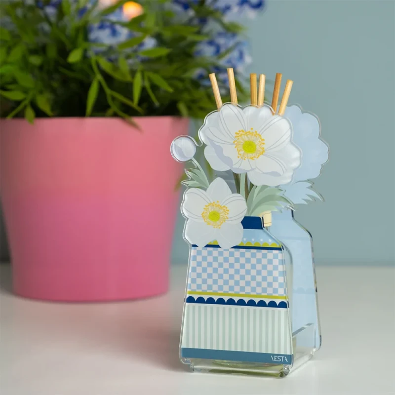 Vesta Home - Mini Air Freshener Reed Diffuser - Light Blue