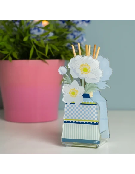 Vesta Home - Mini Air Freshener Reed Diffuser - Light Blue
