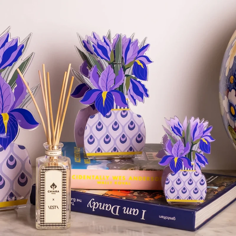 Profumatore Vesta Home - Profumatore a Bastoncini Iris - Viola