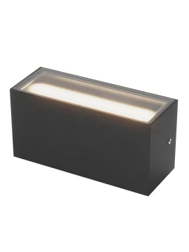 Redo Group - Limas Outdoor Double-Emission Wall Lamp - Matte Black