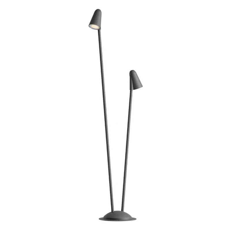 Redo Group - Nivalis Paletto da Giardino a 2 Diffusori - Grigio Scuro