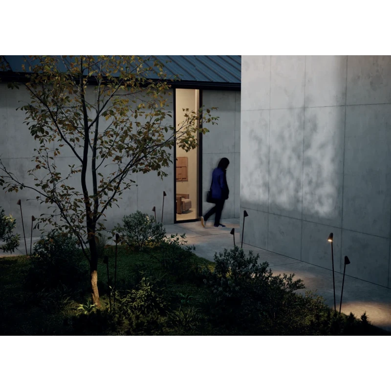Redo Group - Nivalis 2-Light Garden Post - Corten