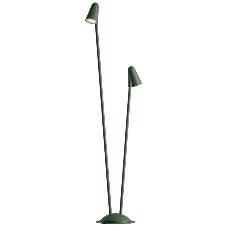 Redo Group - Nivalis 2-Light Garden Post - Dark Green